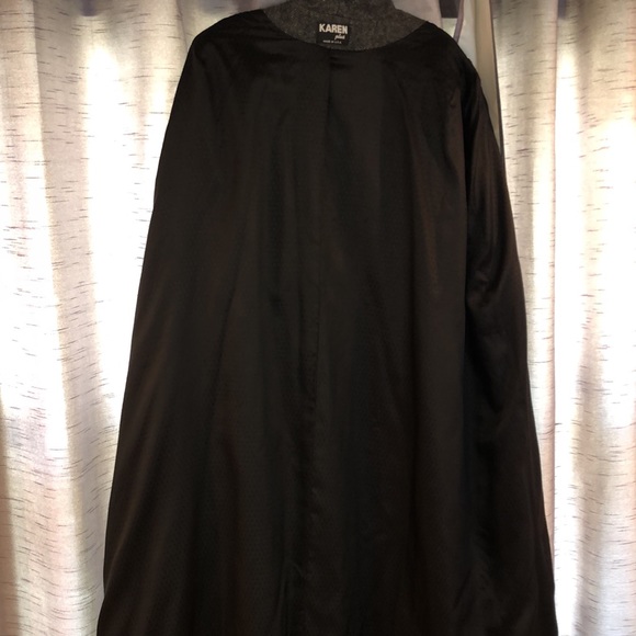 Vintage Plus Size 100% Wool Herringbone Cape - Picture 8 of 9